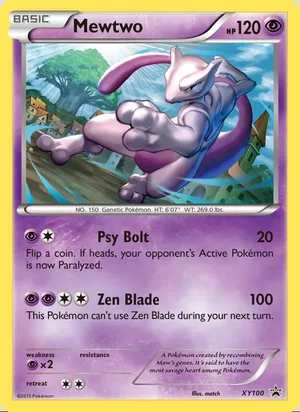 Mewtwo #XY100, XY Black Star Holo, TCGdex reference