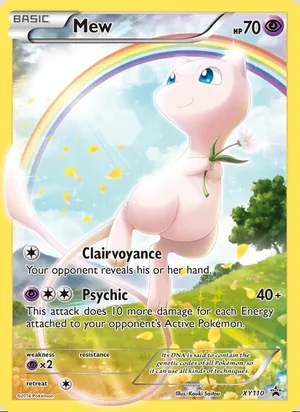 Mew #XY110, XY Black Star Holo, TCGdex reference