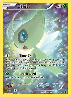 Celebi #XY111, XY Black Star Holo, TCGdex reference