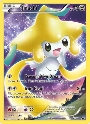 Jirachi #XY112, XY Black Star Holo, TCGdex reference