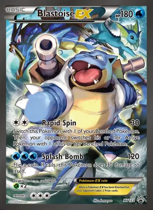 Blastoise EX #XY122, XY Black Star Holo, TCGdex reference