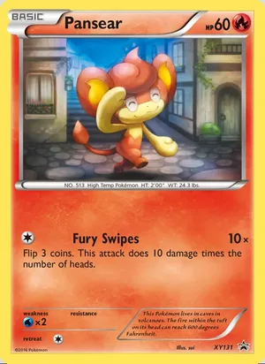 Pansear #XY131, XY Black Star Holo, TCGdex reference