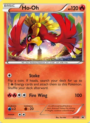 Ho Oh #XY153, XY Black Star Holo, TCGdex reference