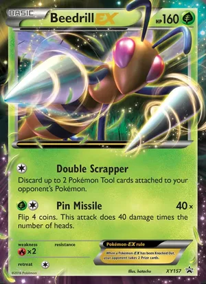 Beedrill EX #XY157, XY Black Star Holo, TCGdex reference