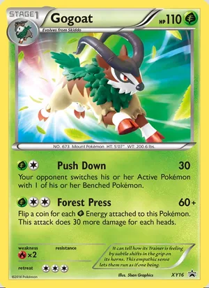 Gogoat #XY16, XY Black Star Holo, TCGdex reference