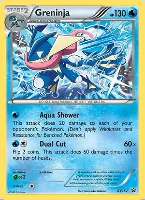 Greninja #XY162, XY Black Star Holo, TCGdex reference