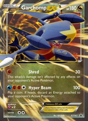 Garchomp-EX #XY167, XY Black Star Holo, TCGdex reference