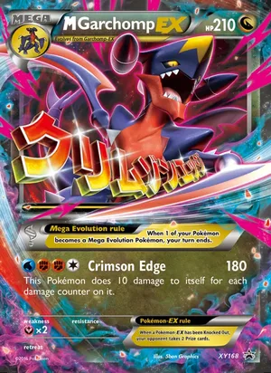 M Garchomp-EX #XY168, XY Black Star Holo, TCGdex reference