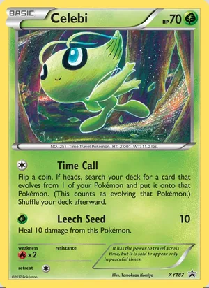 Celebi #XY187, XY Black Star Holo, TCGdex reference