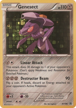Genesect XY196, XY Black Star Promos English Holo, image provided by the catalog owner
