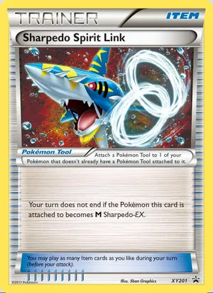 Sharpedo Spirit Link #XY201, XY Black Star Non Holo, TCGdex reference