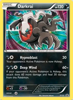 Darkrai #XY22, XY Black Star Holo, TCGdex reference