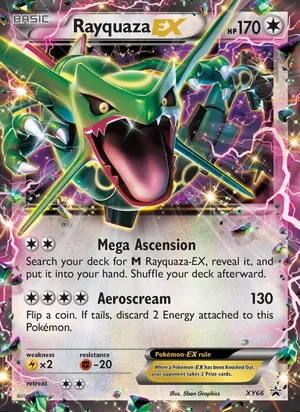 Rayquaza EX #XY66, XY Black Star Holo, TCGdex reference