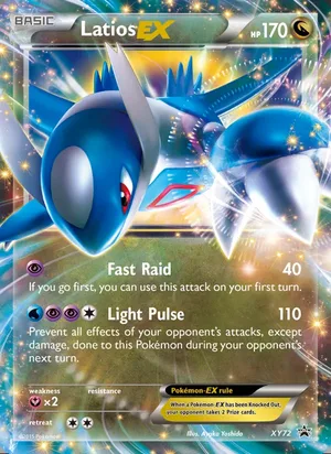 Latios EX #XY72, XY Black Star Holo, TCGdex reference