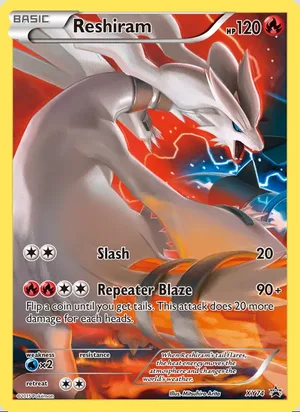 Reshiram #XY74, XY Black Star Holo, TCGdex reference