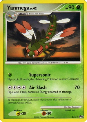 Yanmega 5, Cosmos Holo, Bulbapedia reference scan