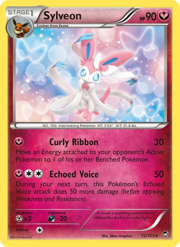 Sylveon 072/111, Furious Fists English Cracked Ice Holofoil, card art reference