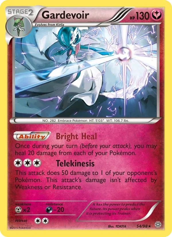 Gardevoir 054/95, Ancient Origins English Cosmos Holofoil, card art reference