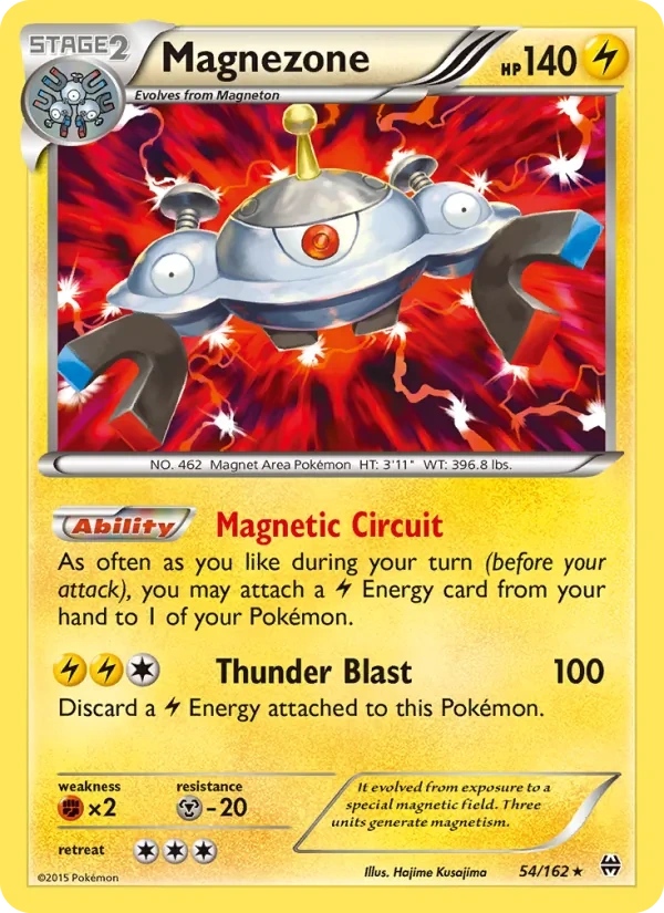 Magnezone 054/162, BREAKthrough English Non Holo, card art reference