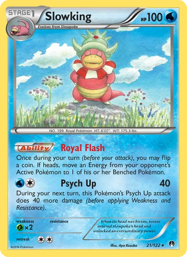 Slowking 021/122, BREAKpoint English Cosmos Holofoil, card art reference